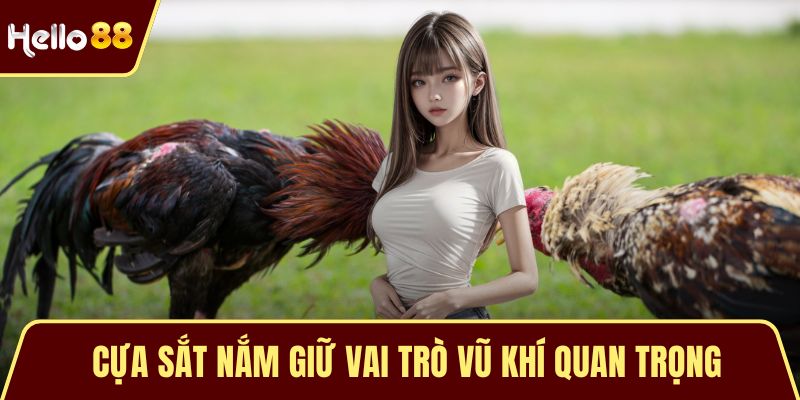 Đá Gà Cựa Sắt – Nghệ Thuật Đỉnh Cao Của Chiến Kê Bất Bại Cựa sắt nắm giữ vai trò vũ khí quan trọng